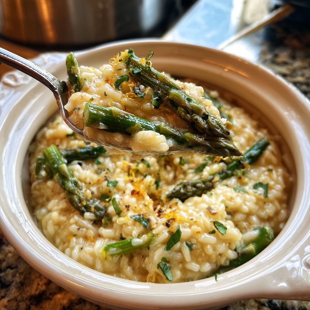 Romantic Asparagus Lemon Risotto