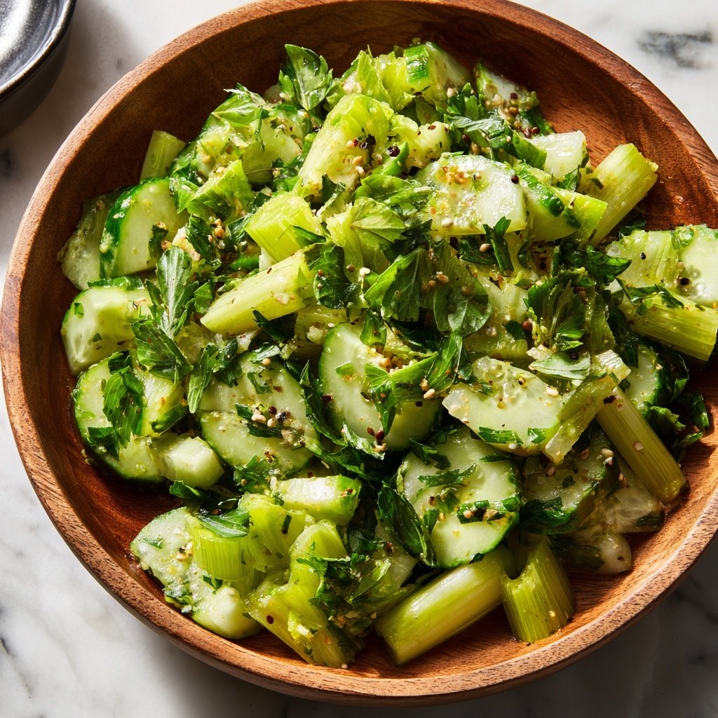 Celery Cucumber Crunch Salad