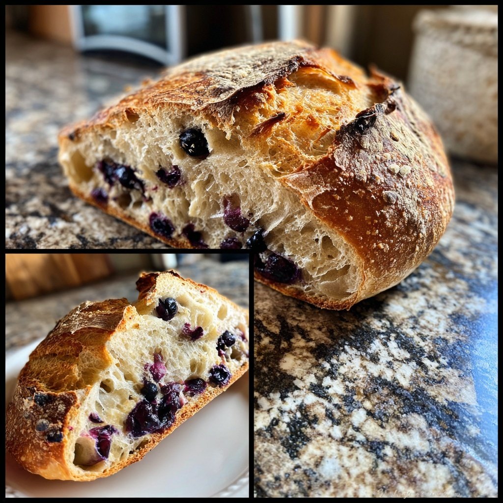 Blueberry Lemon Sourdough Bread