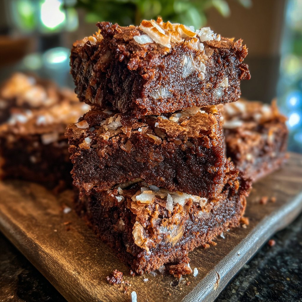 Cottage Cheese Brownies with Coconut