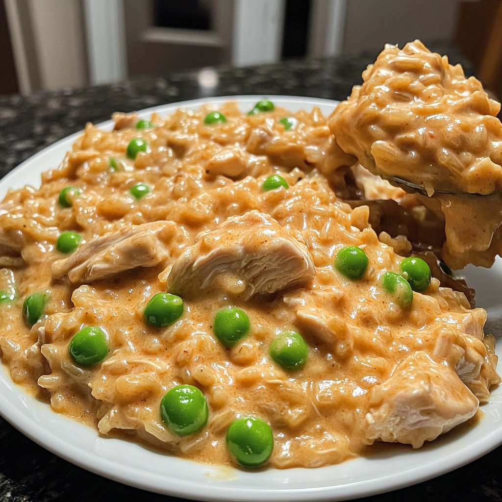Creamy Slow Cooker Chicken and Rice