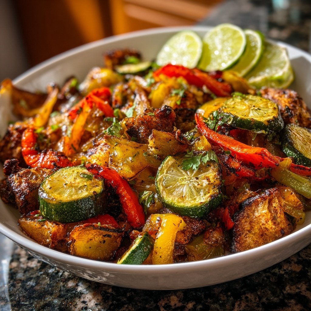 Jamaican Lime Roasted Vegetables