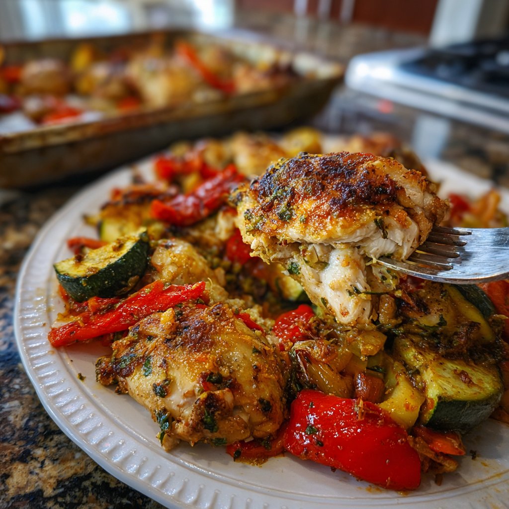 Mediterranean Baked Chicken With Vegetables