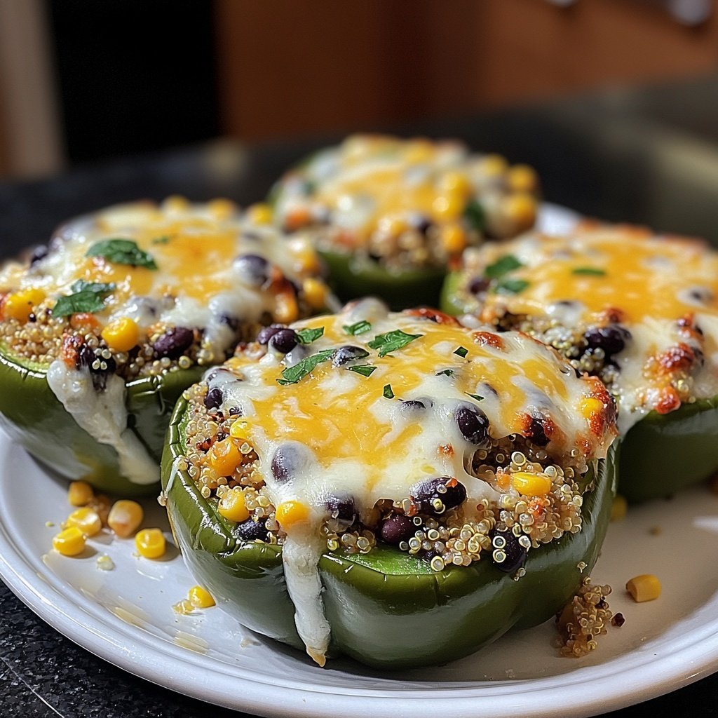 Healthy Quinoa Stuffed Peppers