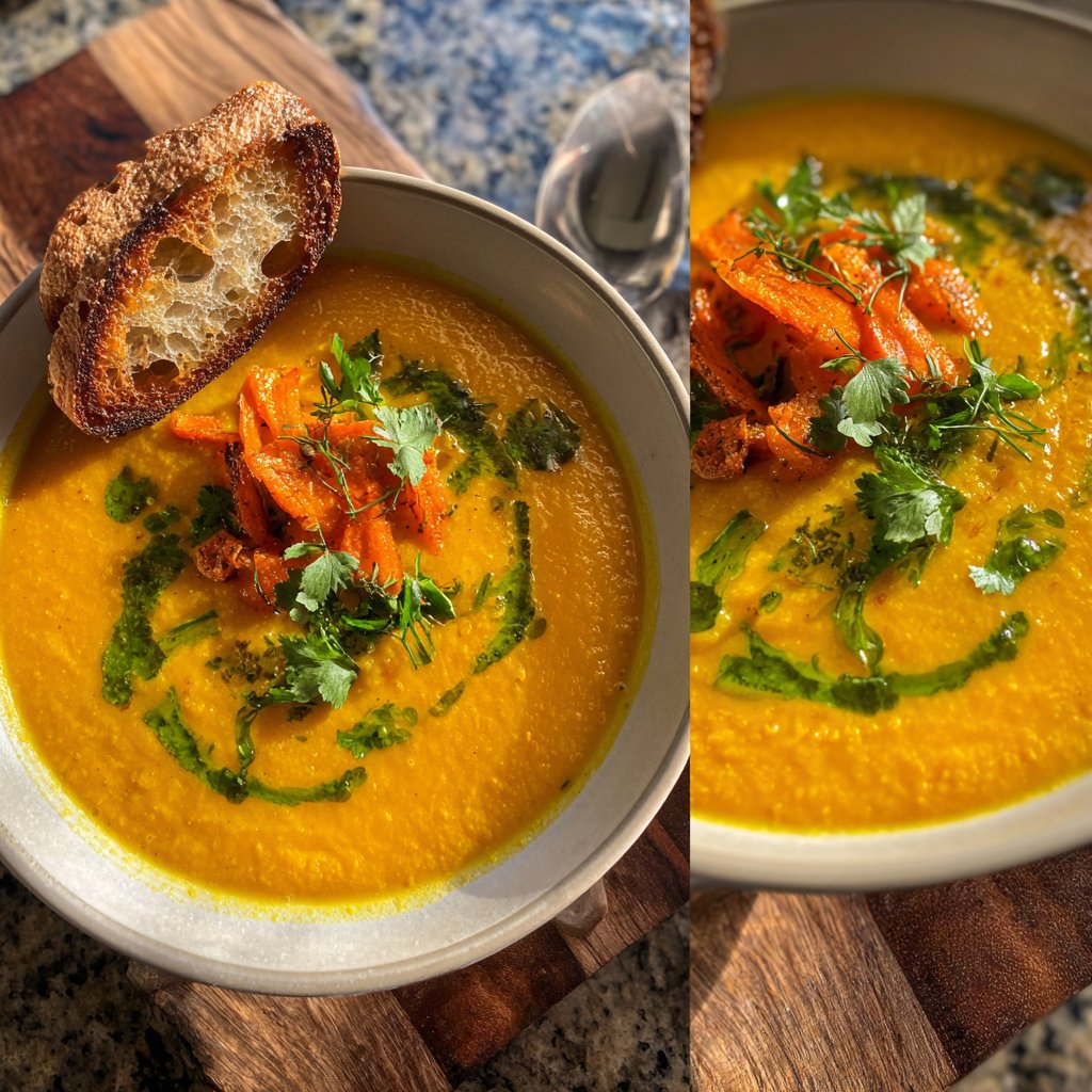 Creamy Carrot Ginger Soup