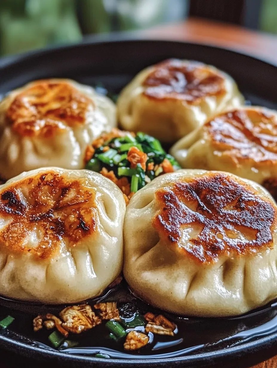 Pan-Fried Cabbage and Noodle Buns