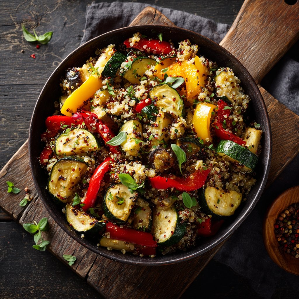 Herb Roasted Veggie Quinoa Bowl