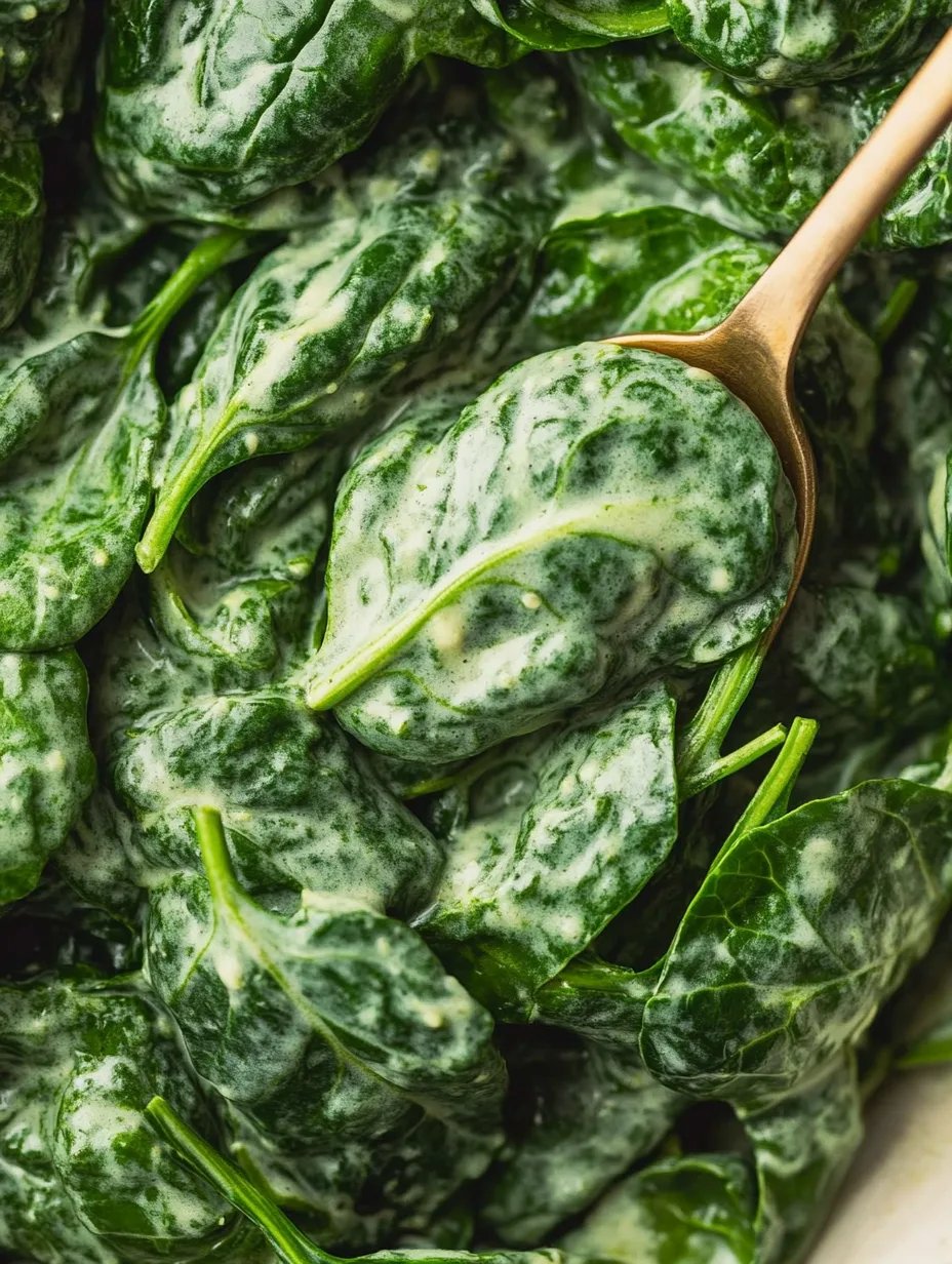 Easy Creamed Spinach