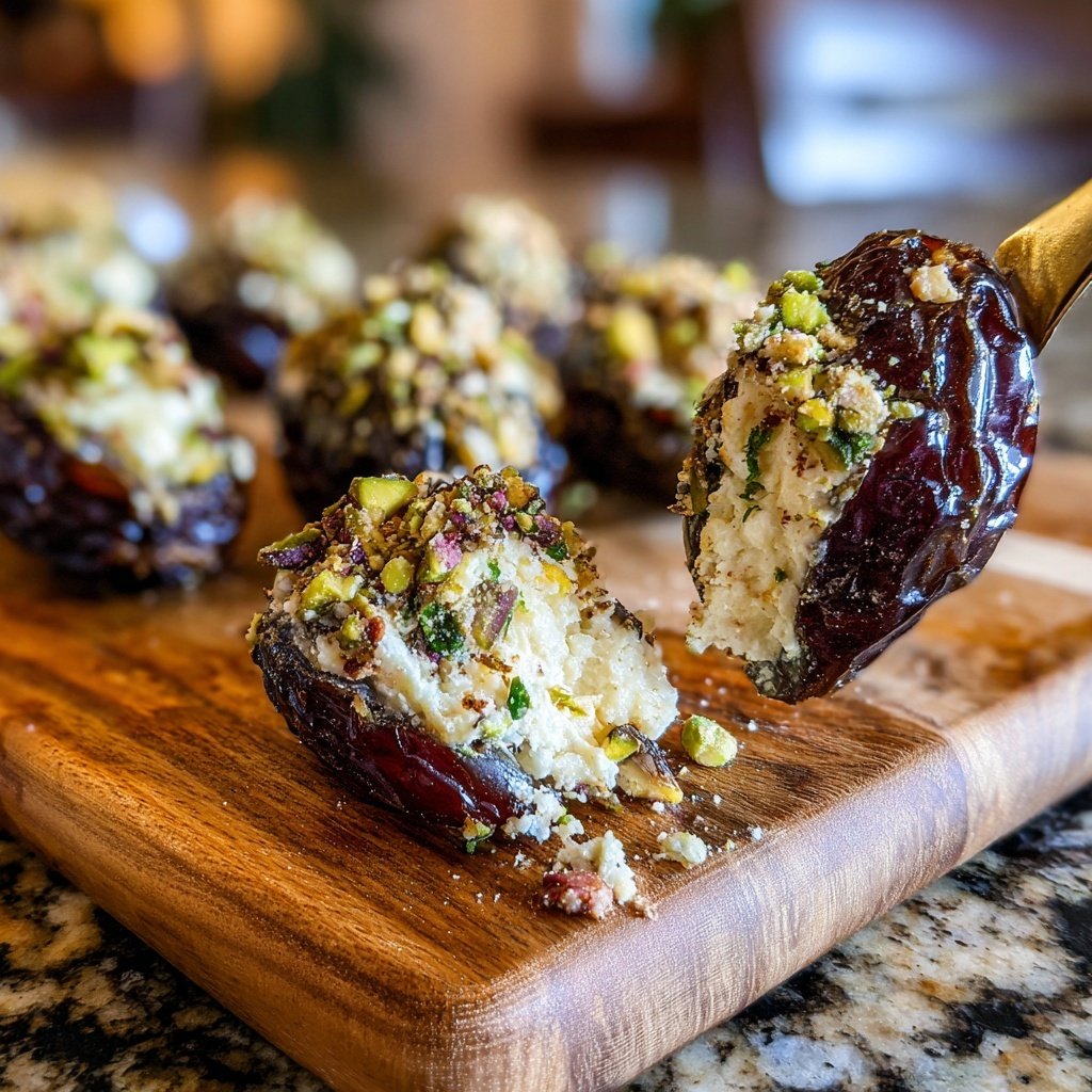 Stuffed Dates with Goat Cheese