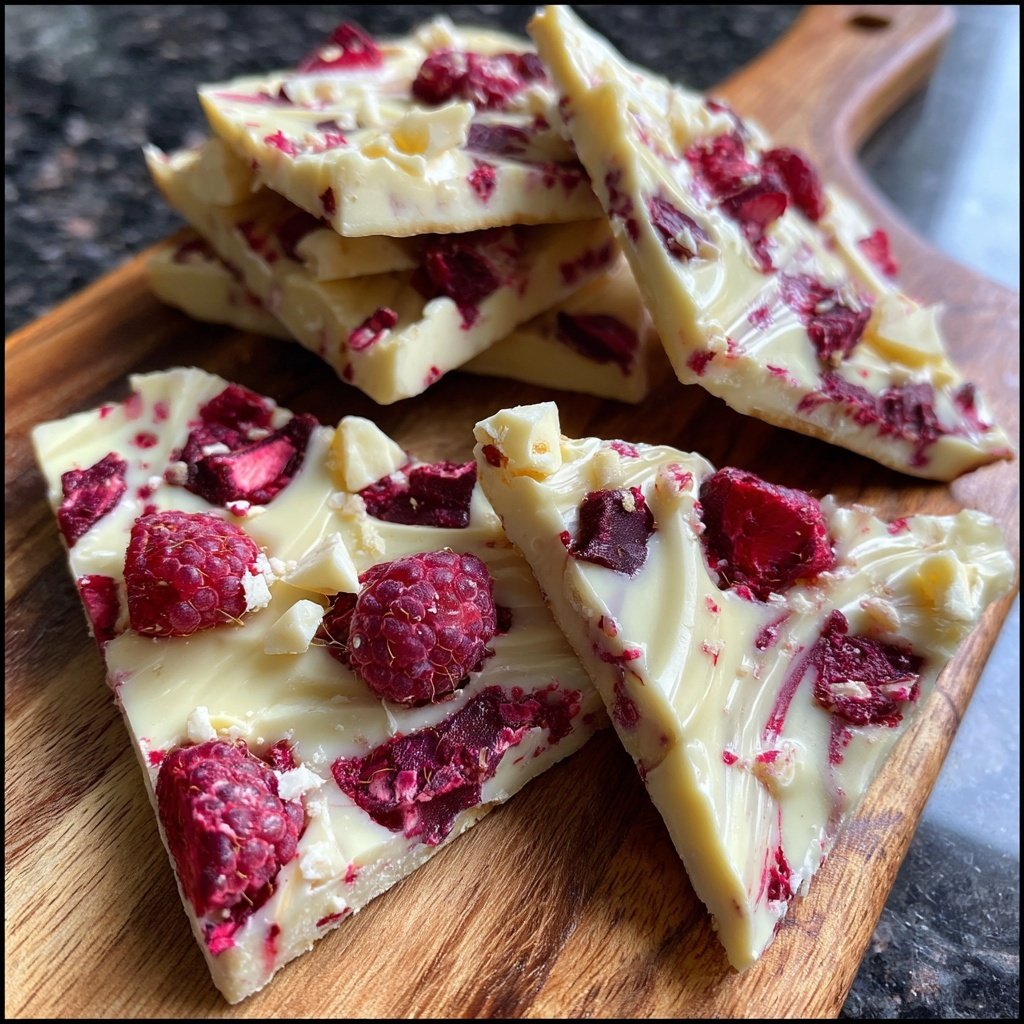 Raspberry White Chocolate Bark