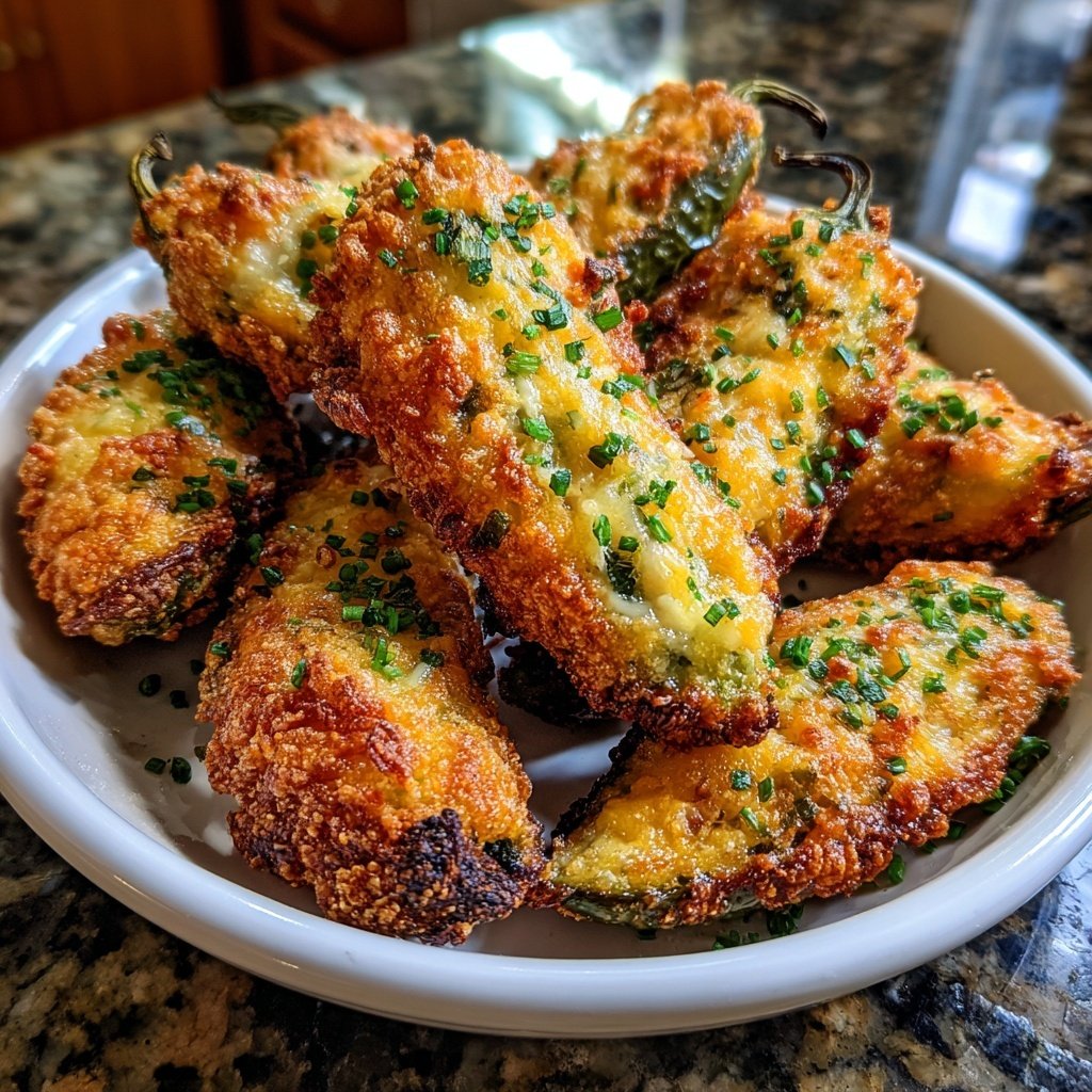 Jalapeno Poppers with Cheddar and Chives