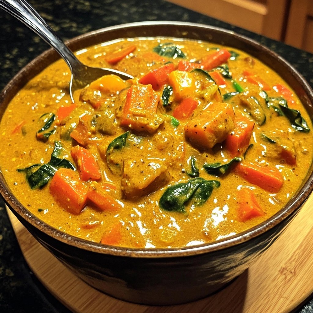 Healthy Crockpot Vegetable Curry