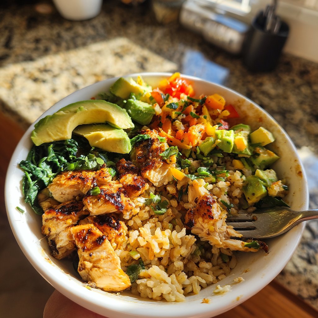 High Protein Rice Bowls