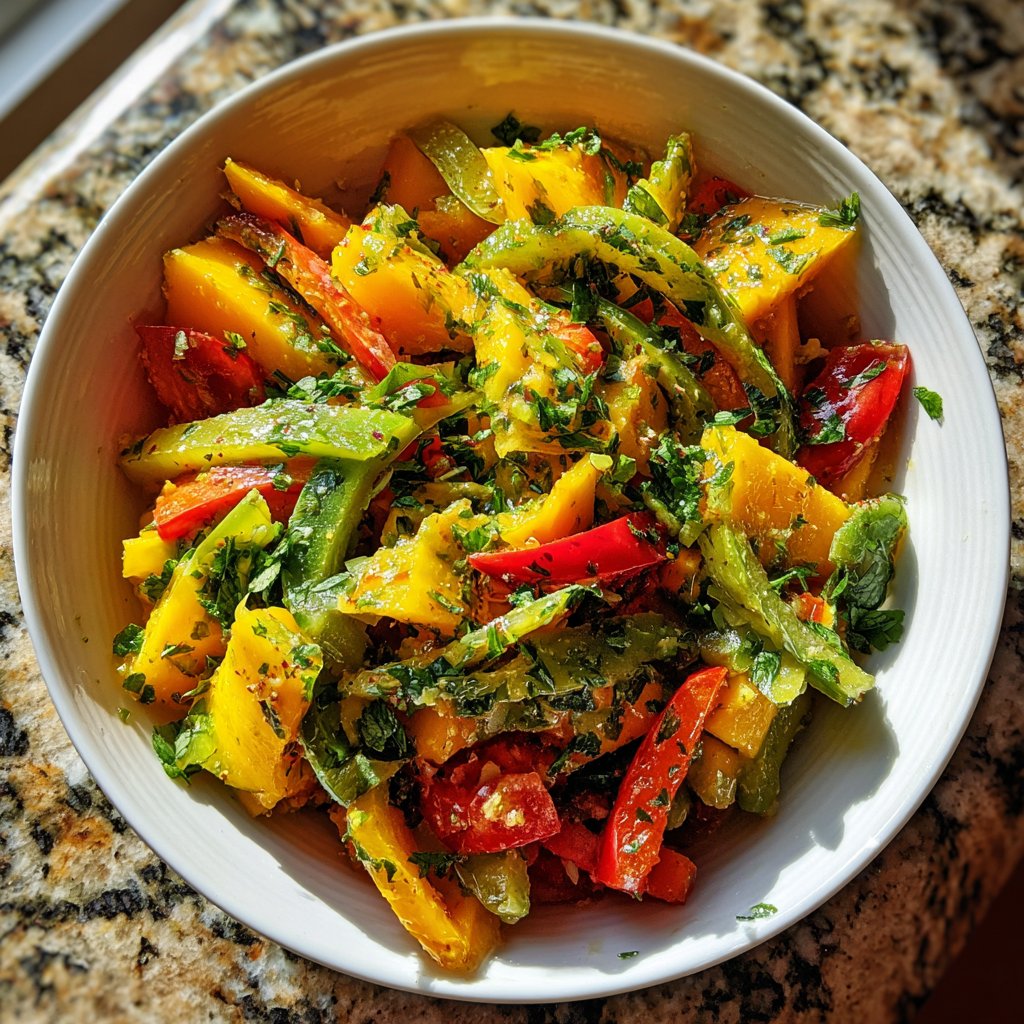 Jamaican Mango Vegetable Salad