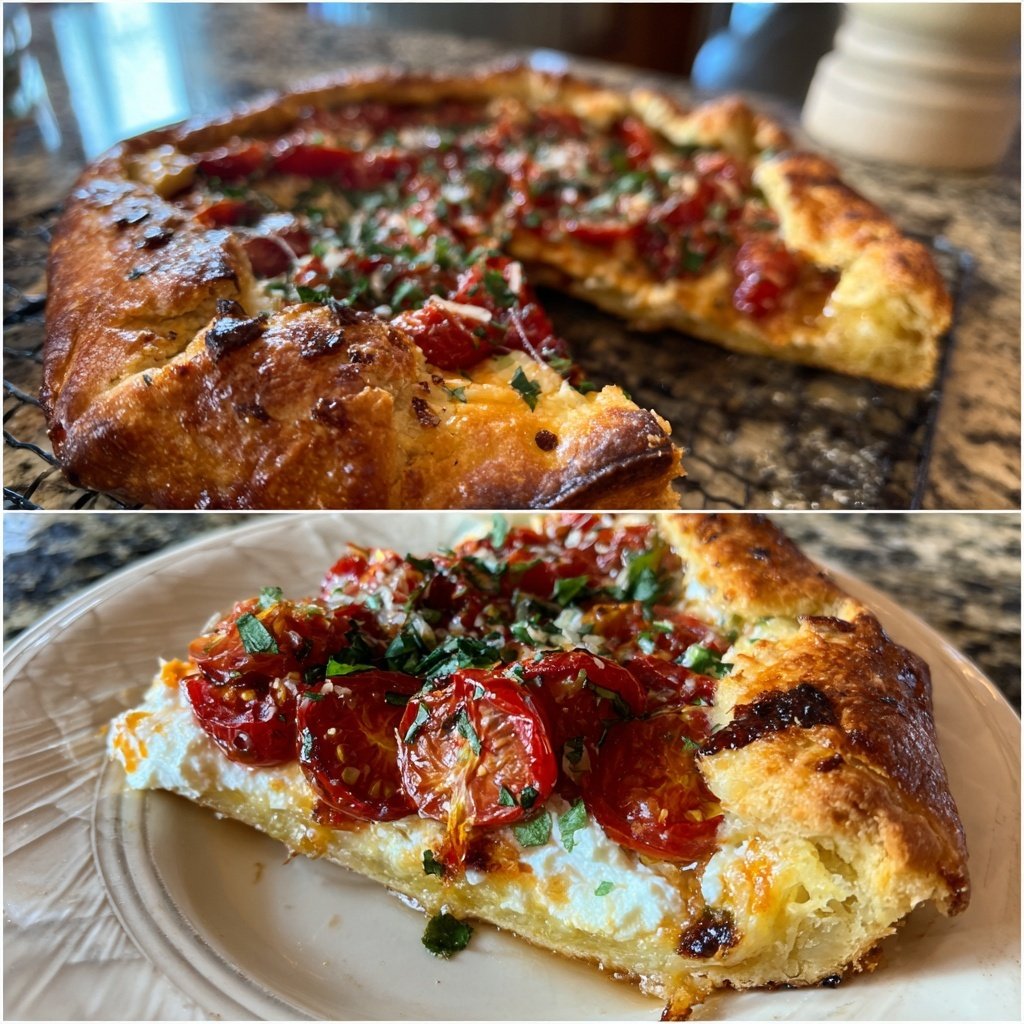 Tomato Galette with Whipped Ricotta
