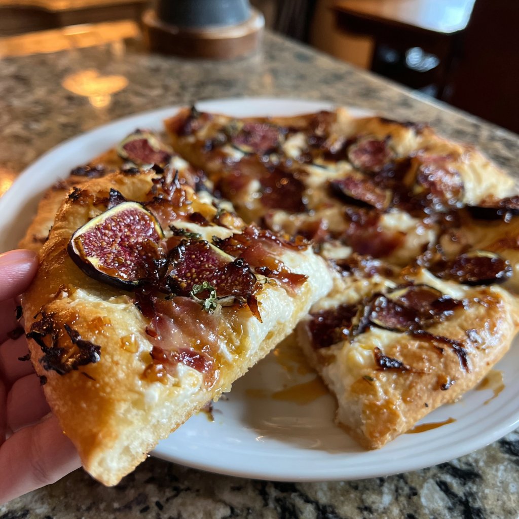Flatbread with Fig, Prosciutto, and Honey