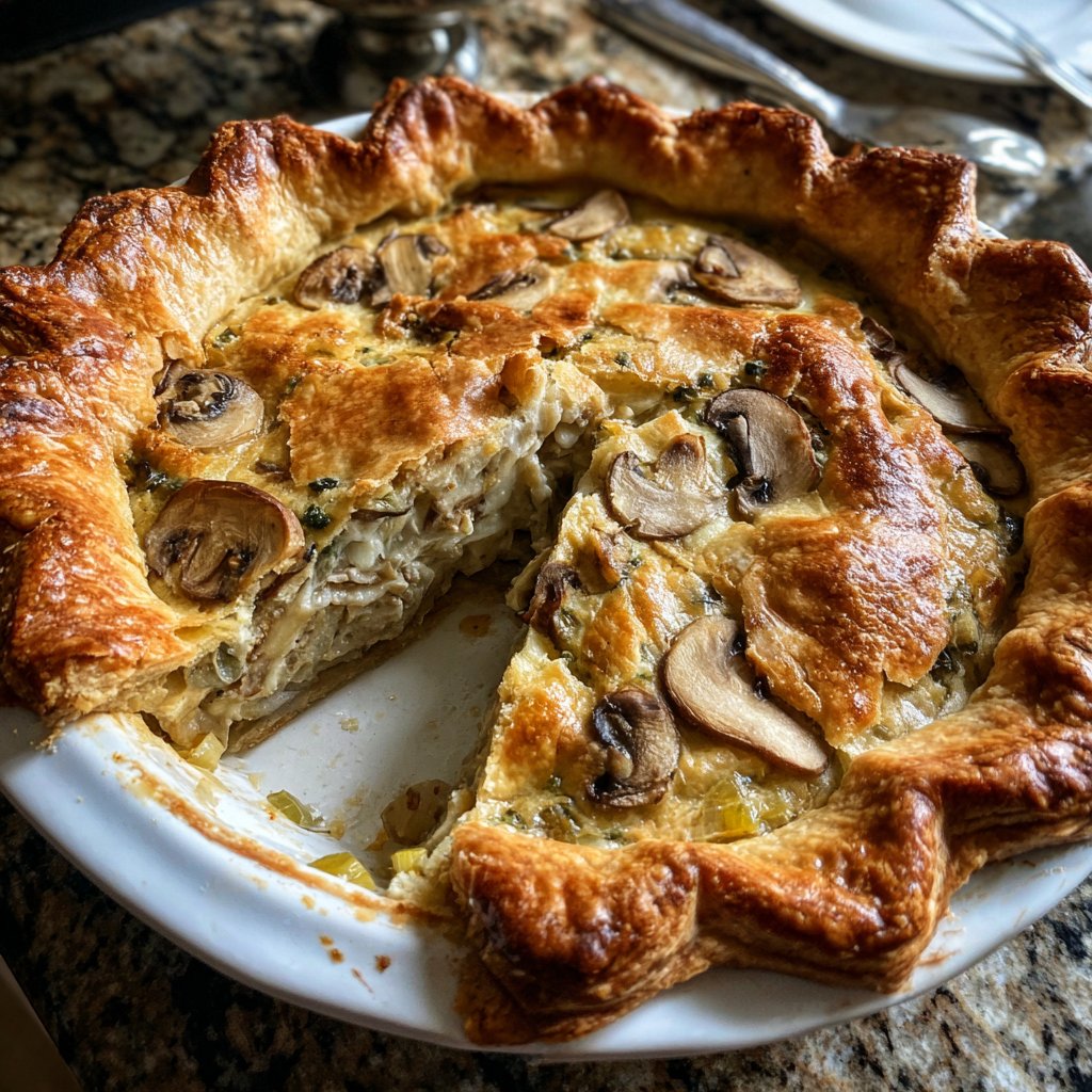 Sunday Mushroom and Leek Pie
