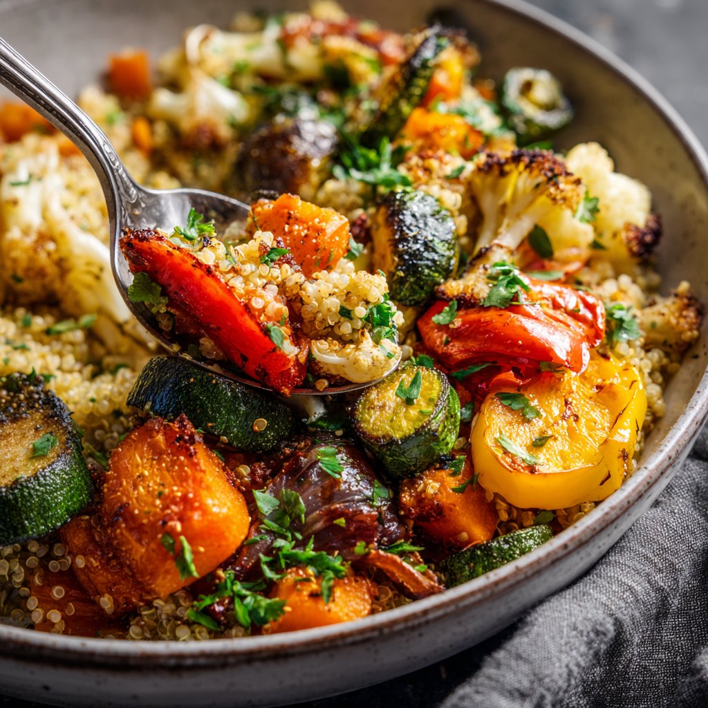 Healthy Lunch Quinoa Veggie Bowls