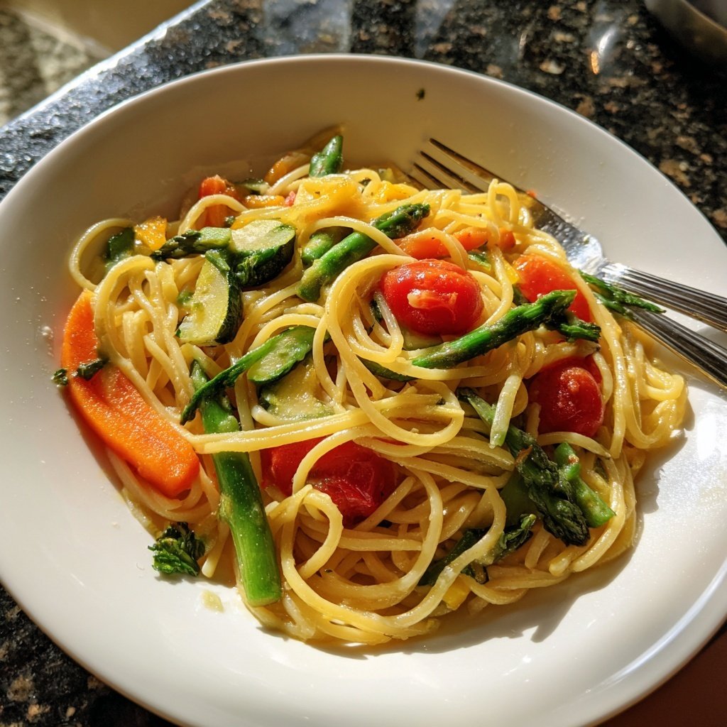 Simple Veggie Pasta Primavera Recipe