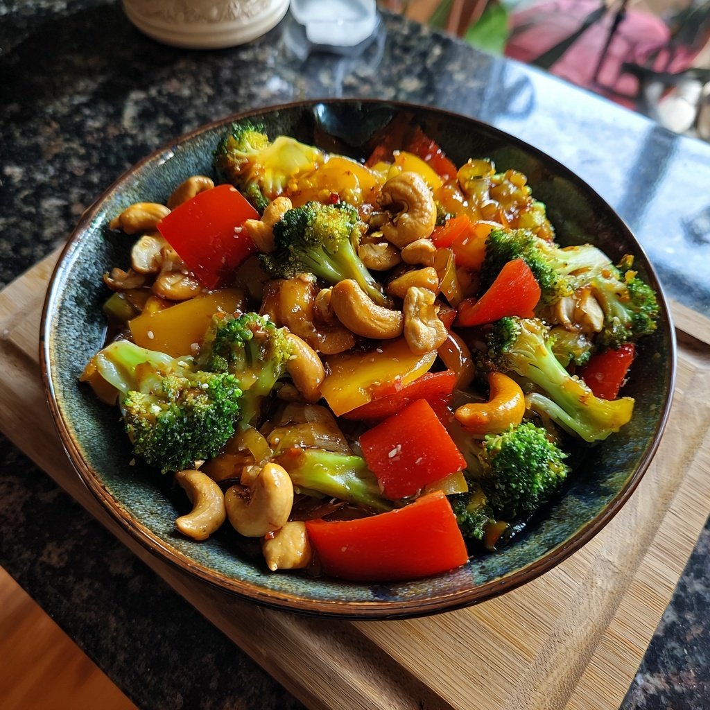 Vegetable Stir Fry With Cashews