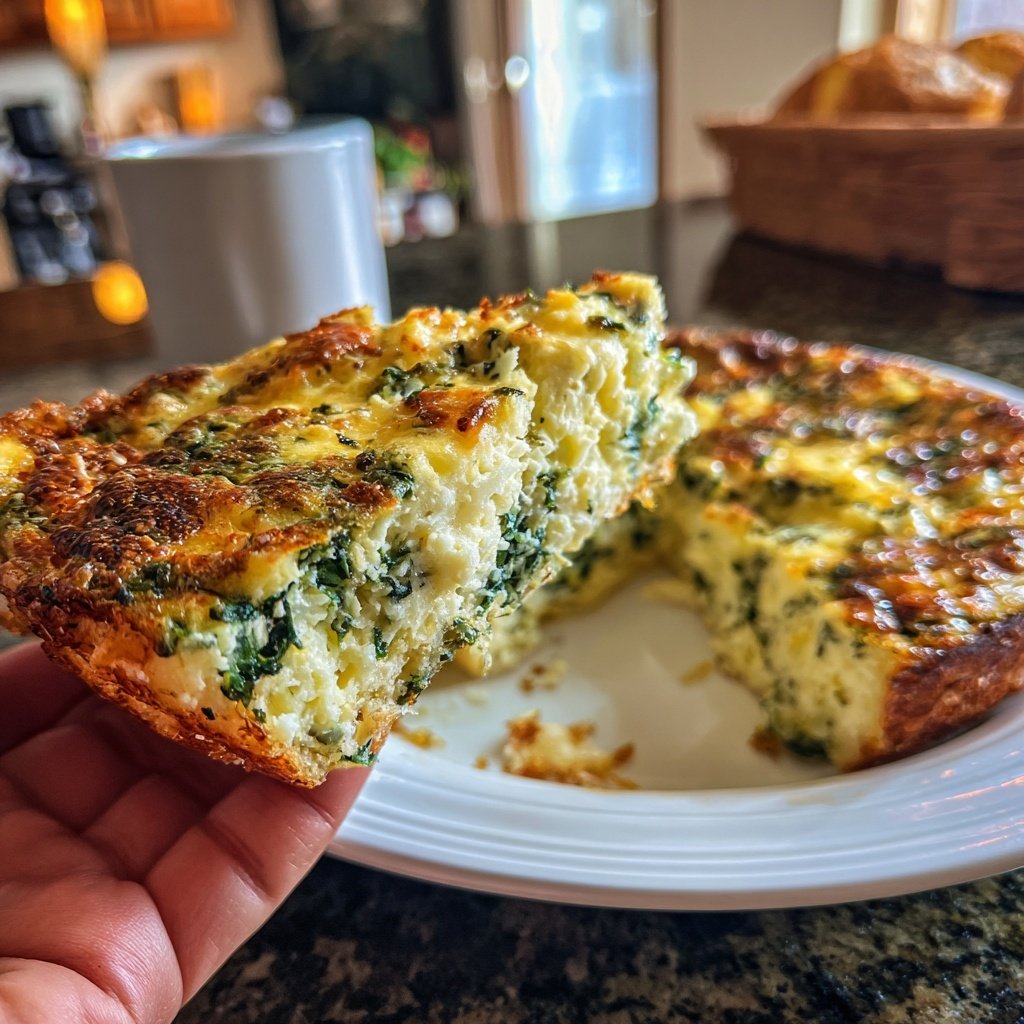 Breakfast Egg And Spinach Bake